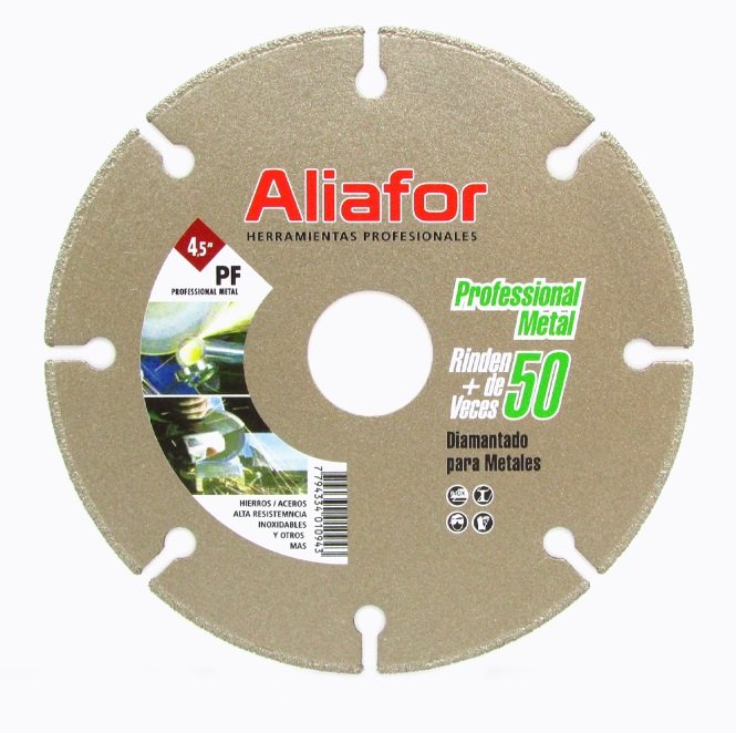 DISCO DIAMANTADO DIAMOND X CORTE METAL 115MM ALIAFOR